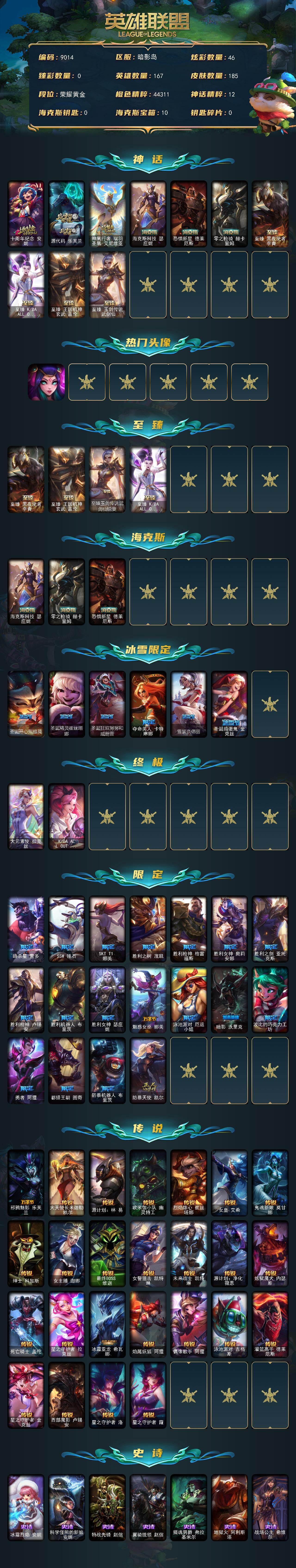 LOLLX423711英雄联盟账号详情图2