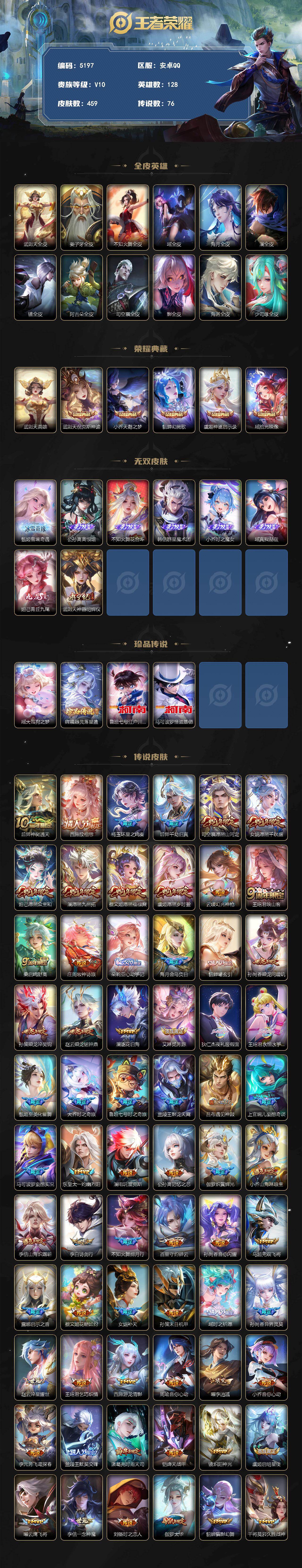 WZQM4238320王者荣耀账号详情图3