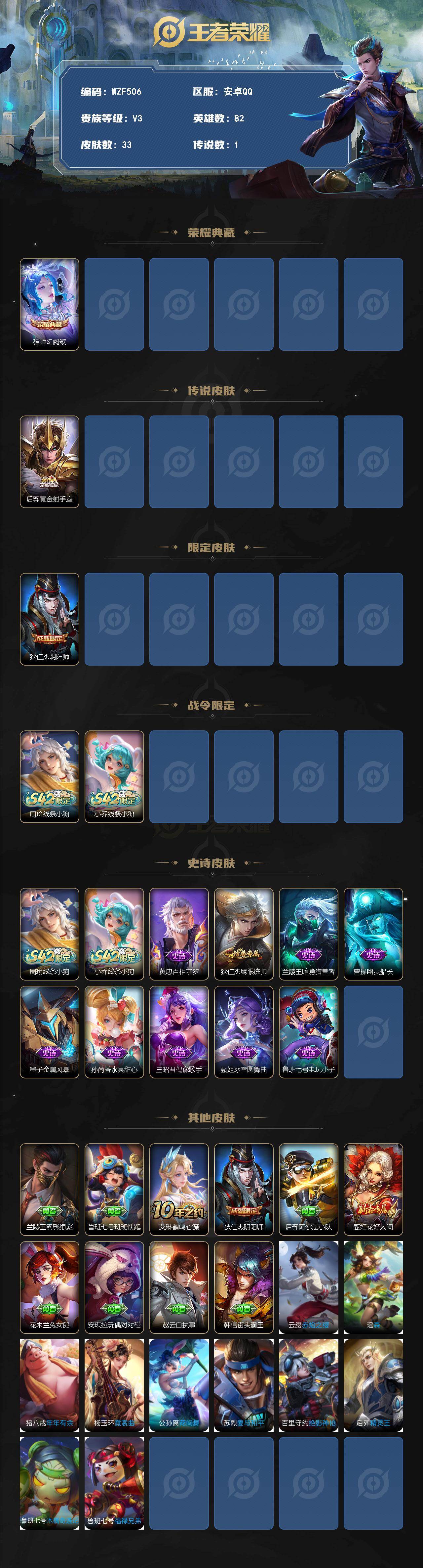 WZEY4235845王者荣耀账号详情图2