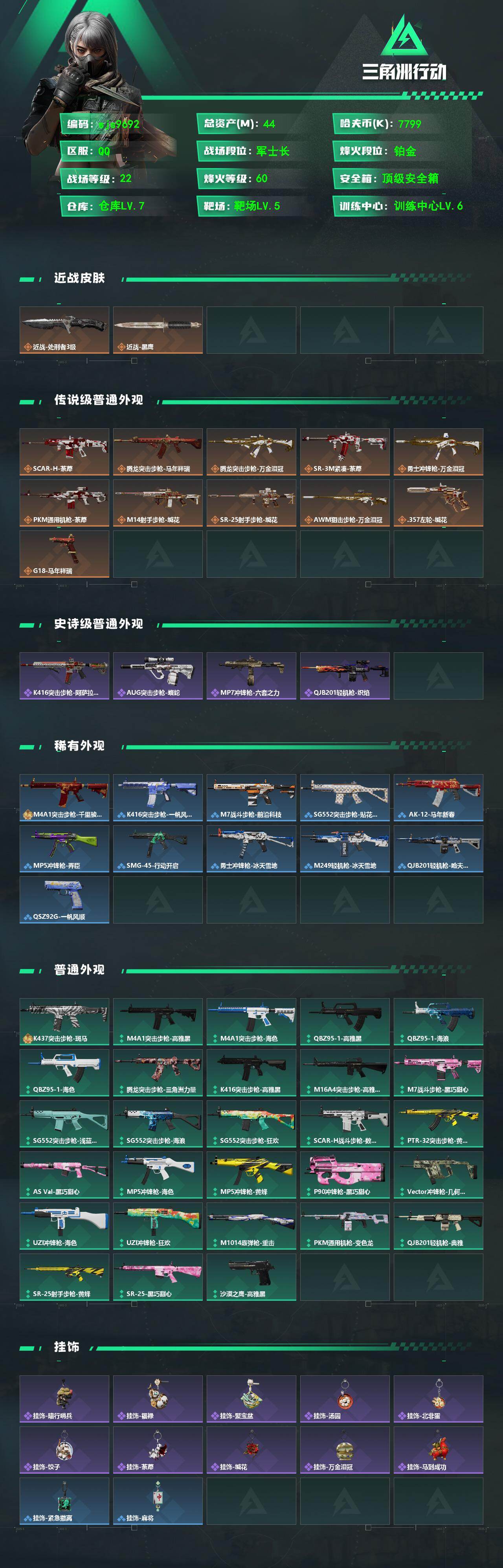 SJZCMW475164三角洲行动账号详情图2