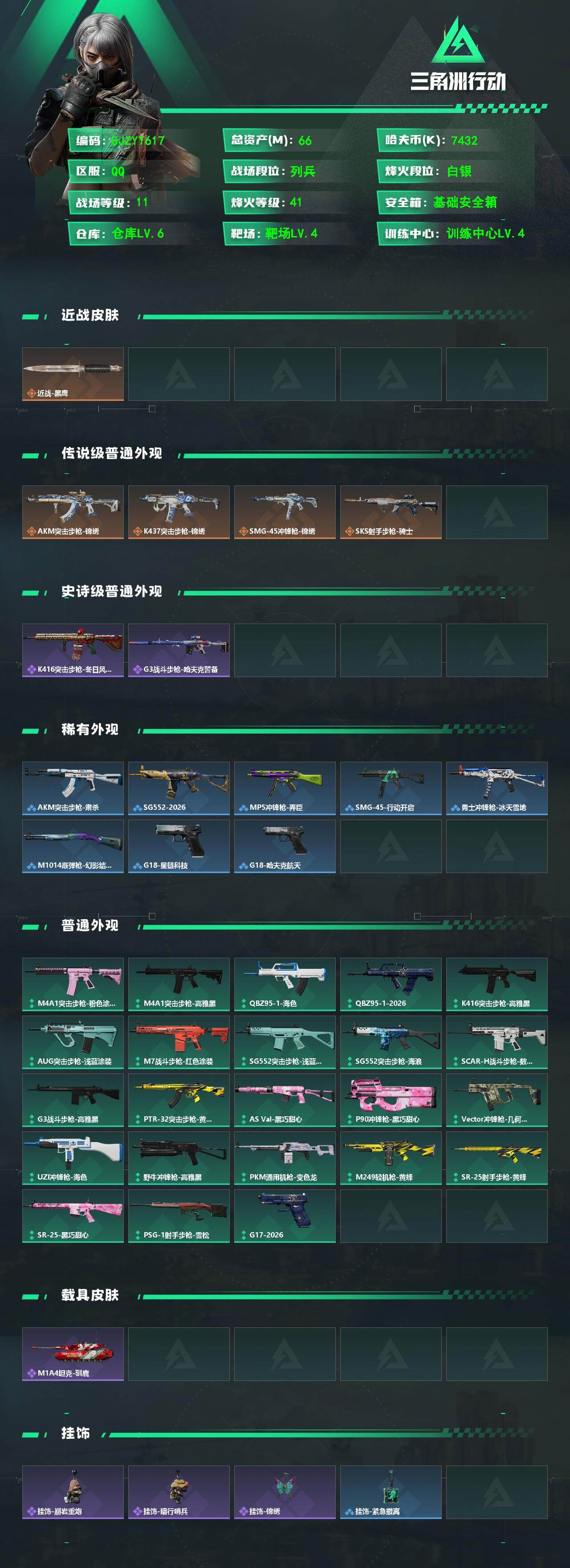 SJZEY473497三角洲行动账号详情图2