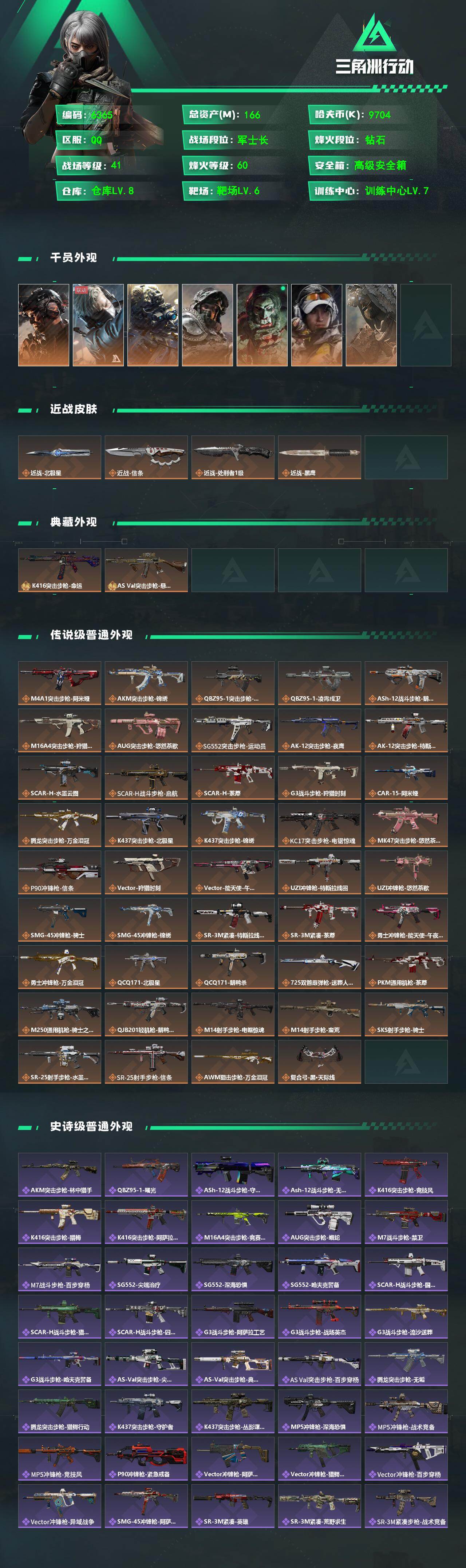 SJZCMW475282三角洲行动账号详情图2