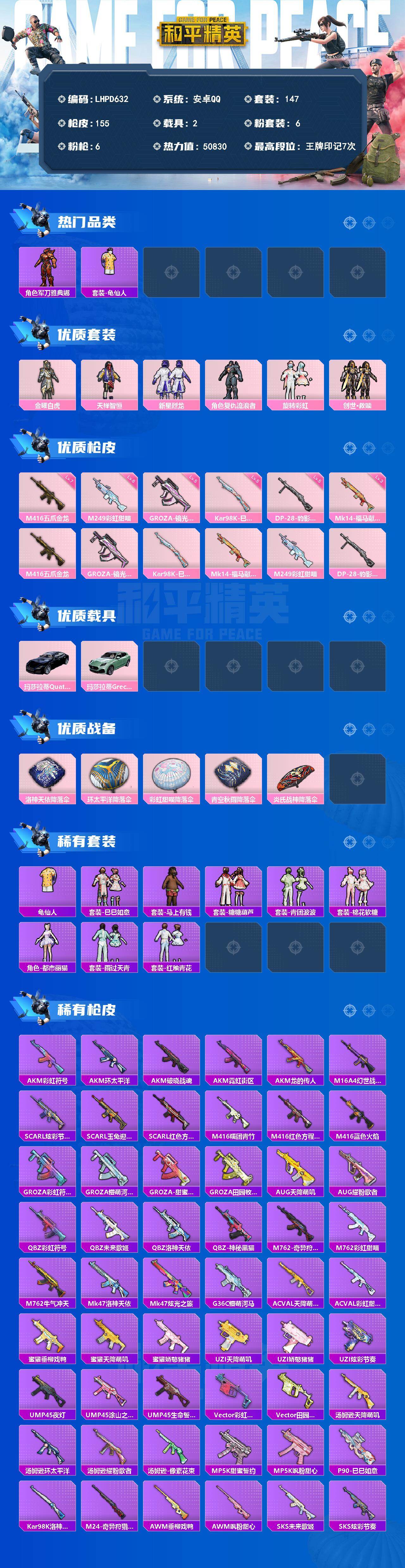 HPLE4131324和平精英账号详情图2