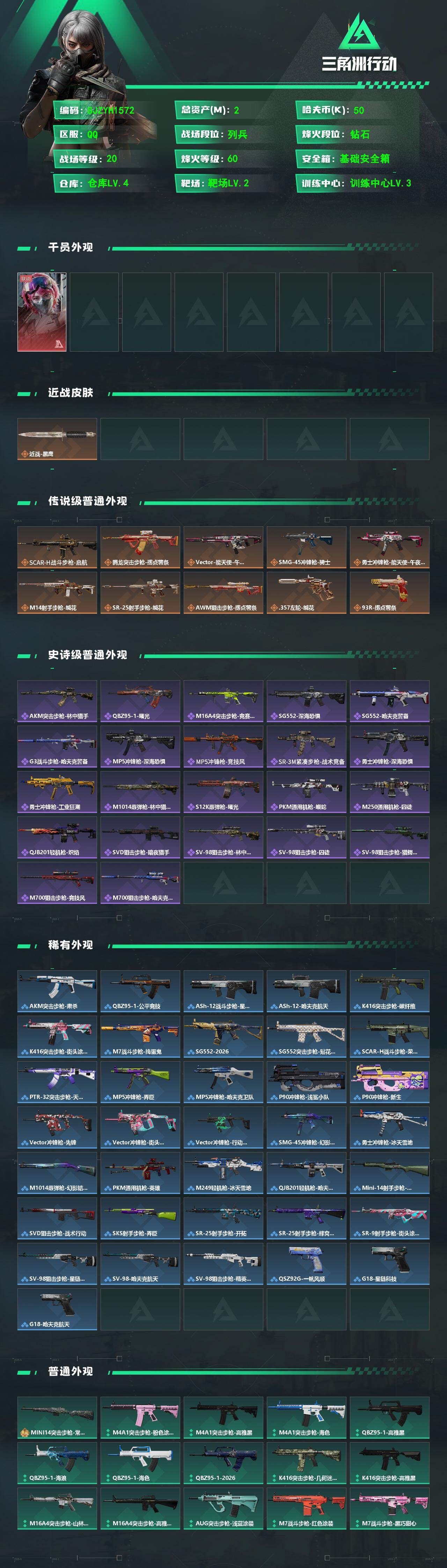 SJZEY473283三角洲行动账号详情图2