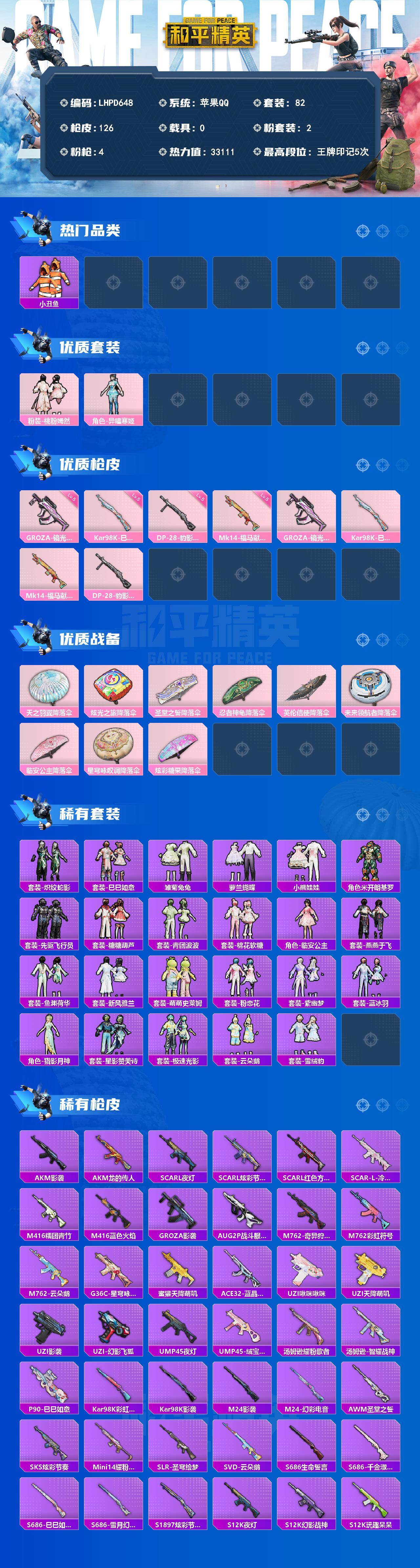 HPLE4131313和平精英账号详情图2 HPLE4131313和平精英账号详情图2