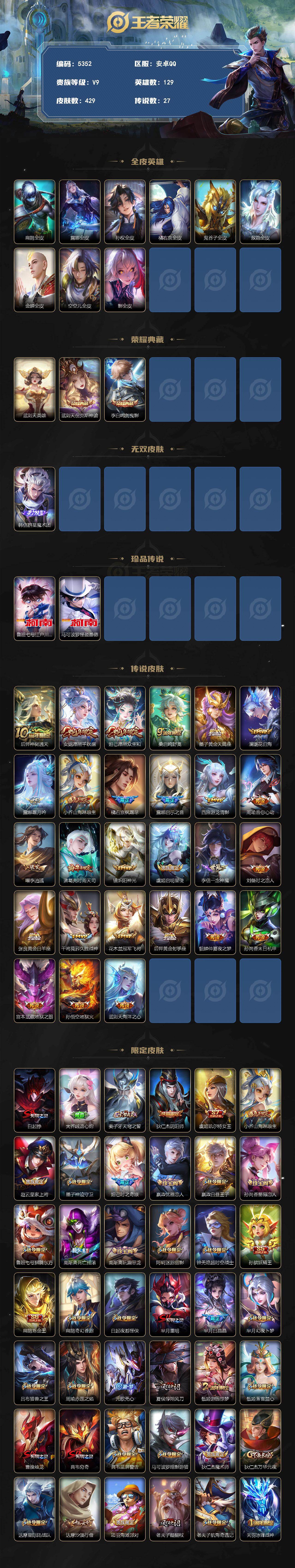 WZCMW4246244王者荣耀账号详情图2