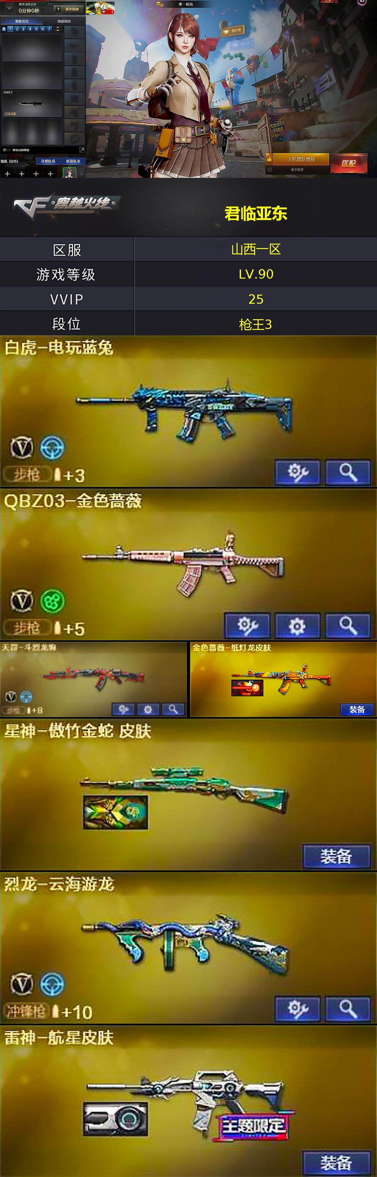 CFLX462266穿越火线账号详情图3