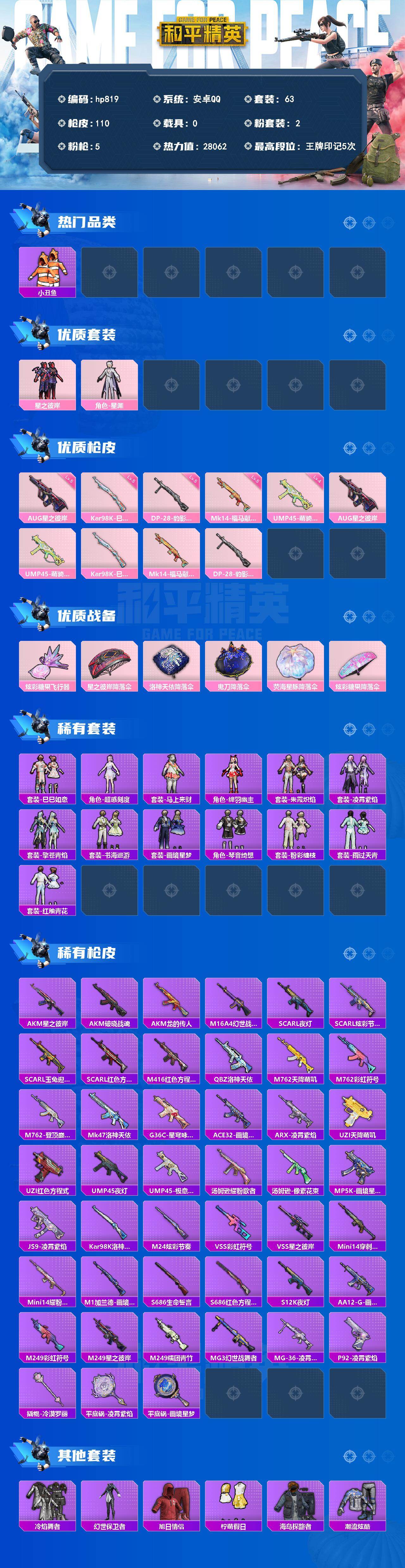 HPCMW4136518和平精英账号详情图2 HPCMW4136518和平精英账号详情图2