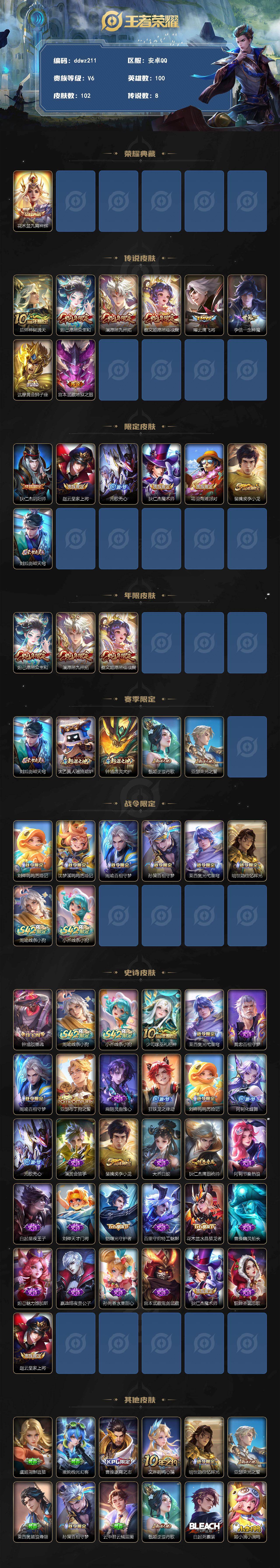 WZCMW4299564王者荣耀账号详情图2