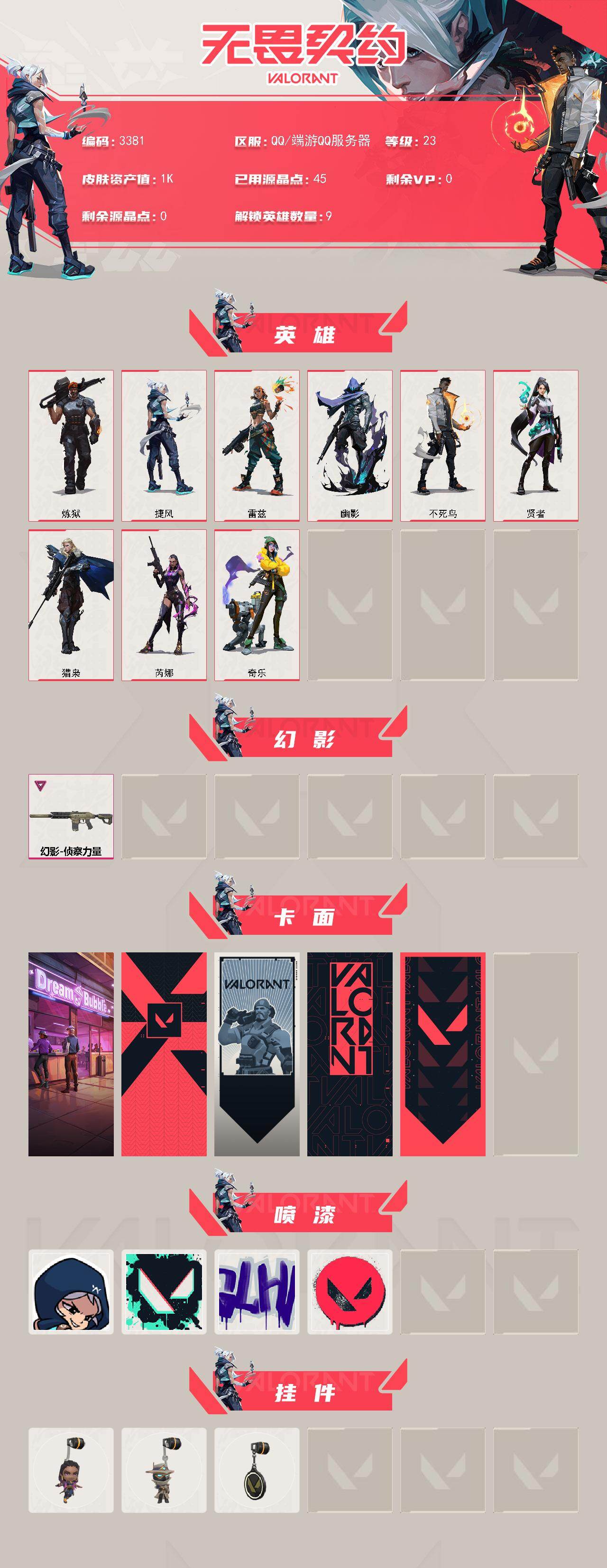 WWQXL421471无畏契约账号详情图2