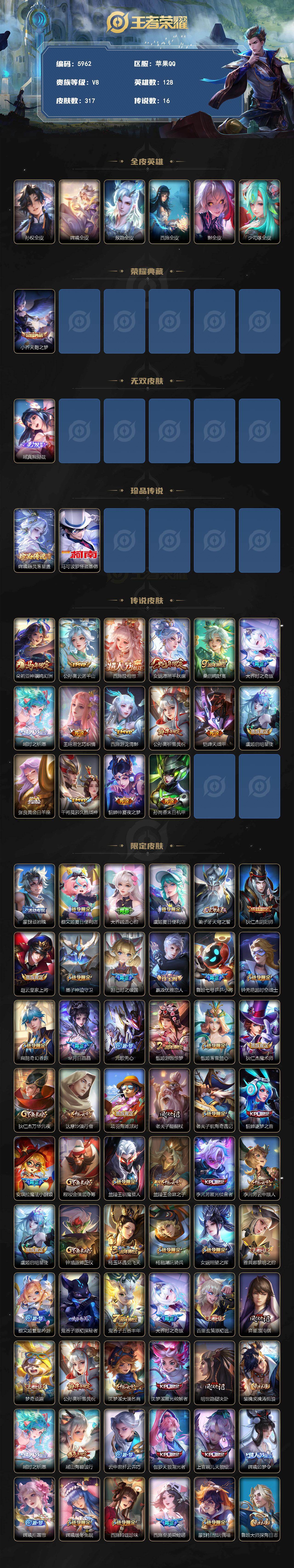 WZCMW4247468王者荣耀账号详情图2