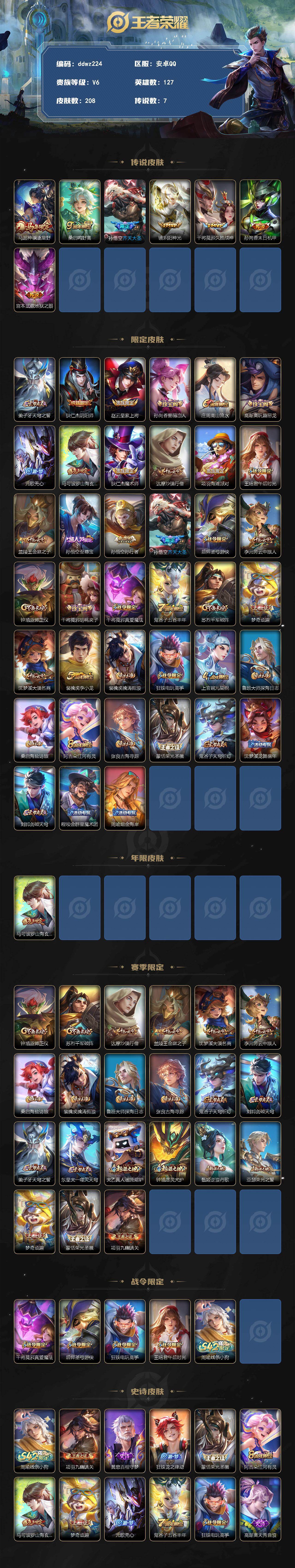 WZCMW4299587王者荣耀账号详情图2