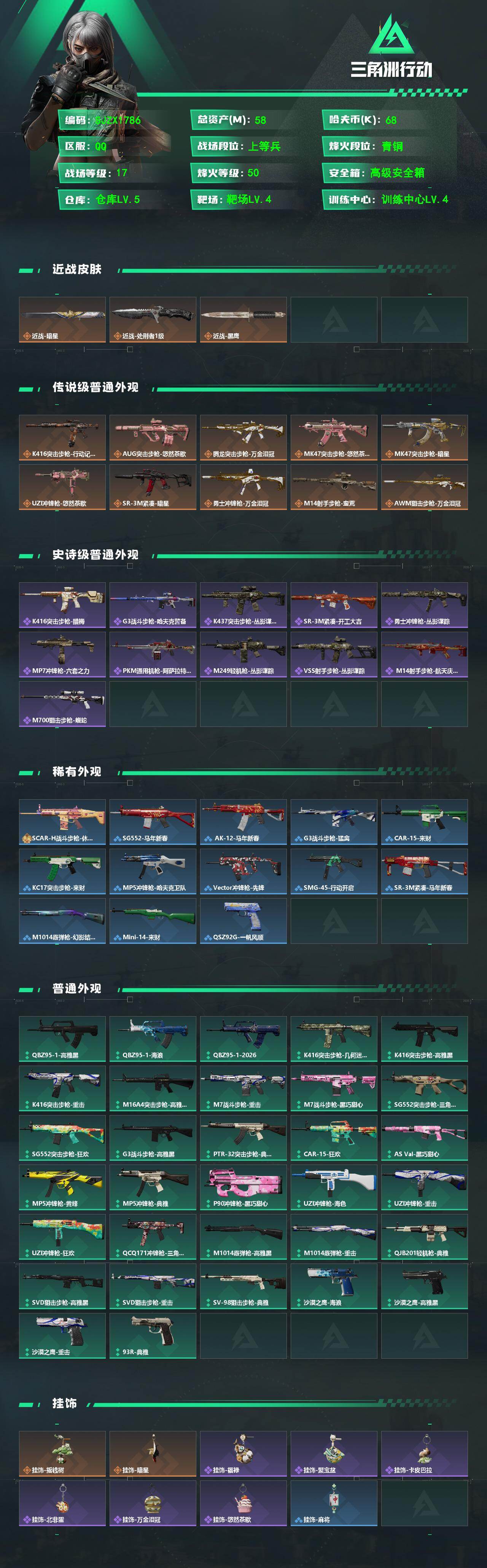 SJZEY474885三角洲行动账号详情图2