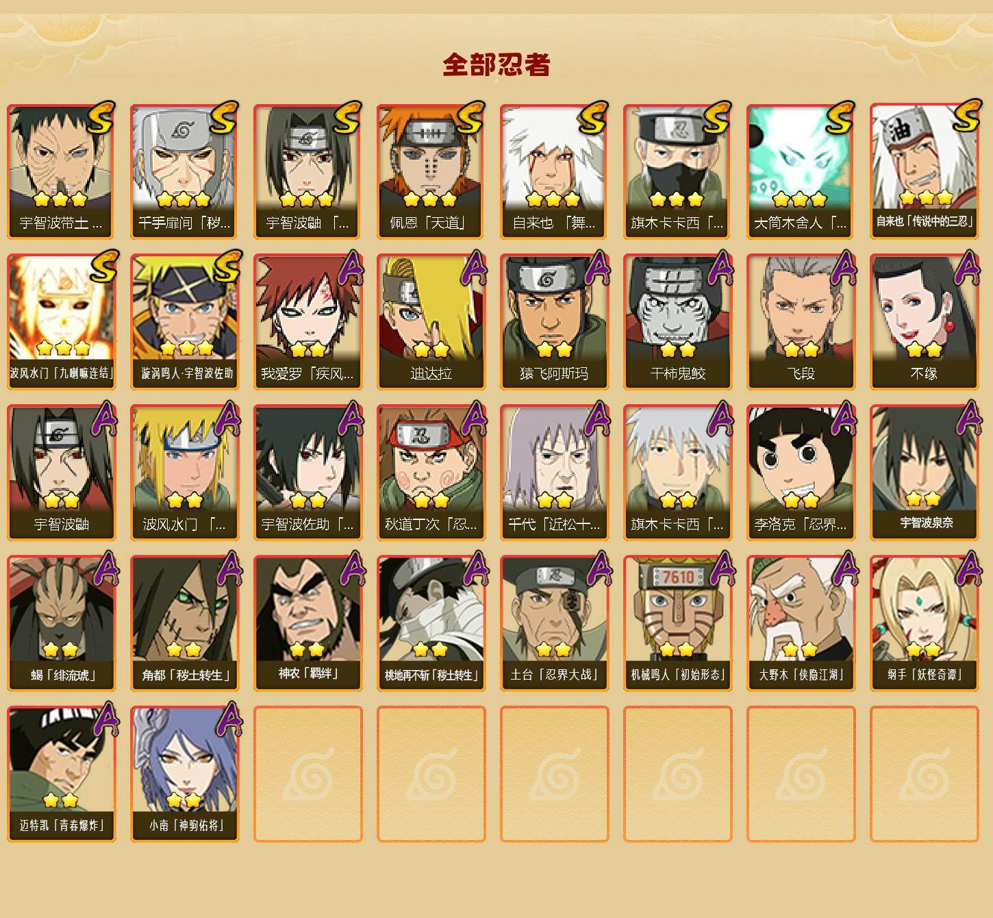 HYQM421463火影忍者账号详情图3