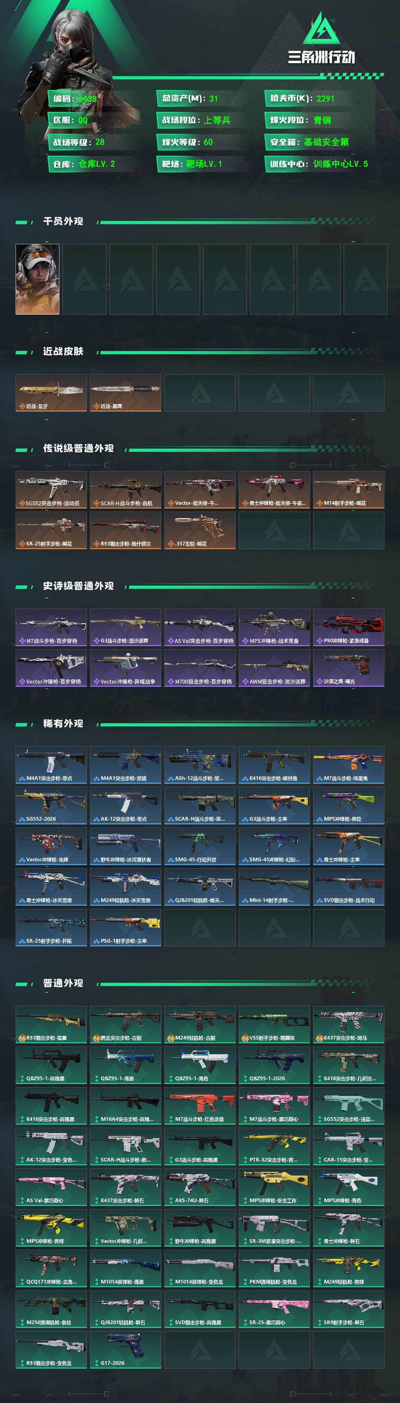 SJZCMW476063三角洲行动账号详情图2