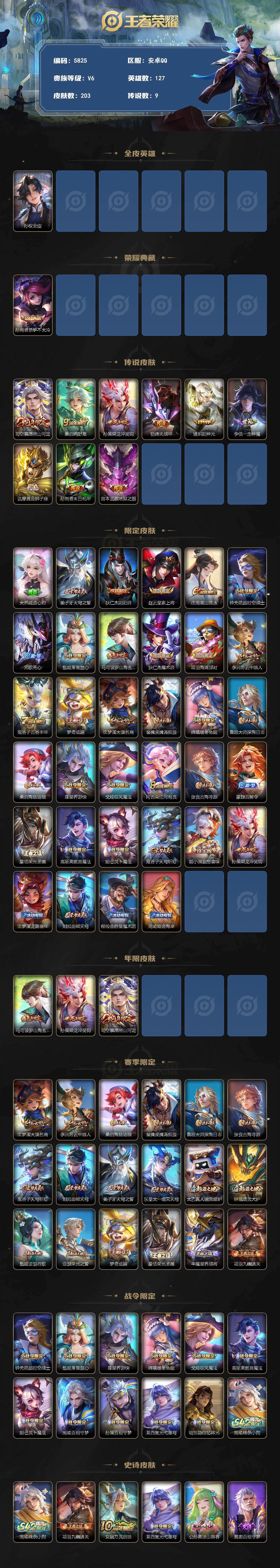 WZCMW4247317王者荣耀账号详情图2