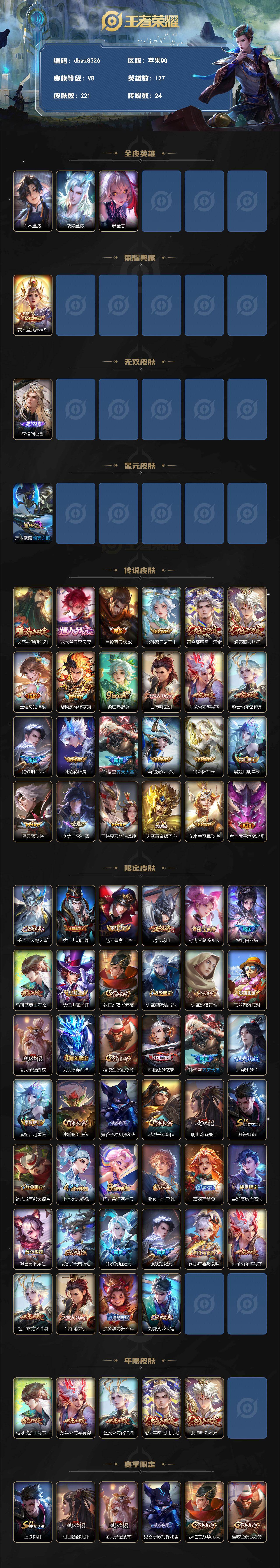 WZQM4240903王者荣耀账号详情图3 WZQM4240903王者荣耀账号详情图3