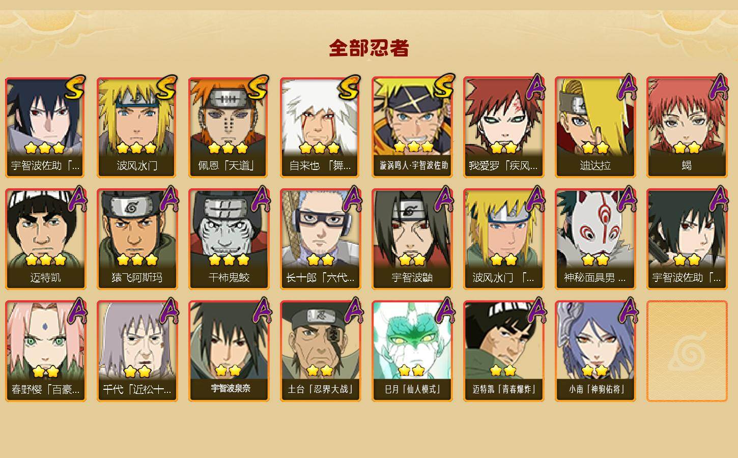 HYLFY421430火影忍者账号详情图2