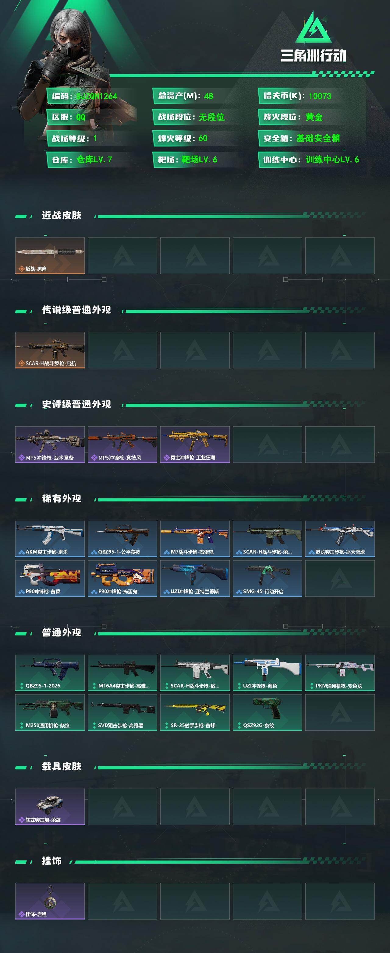 SJZEY473329三角洲行动账号详情图2