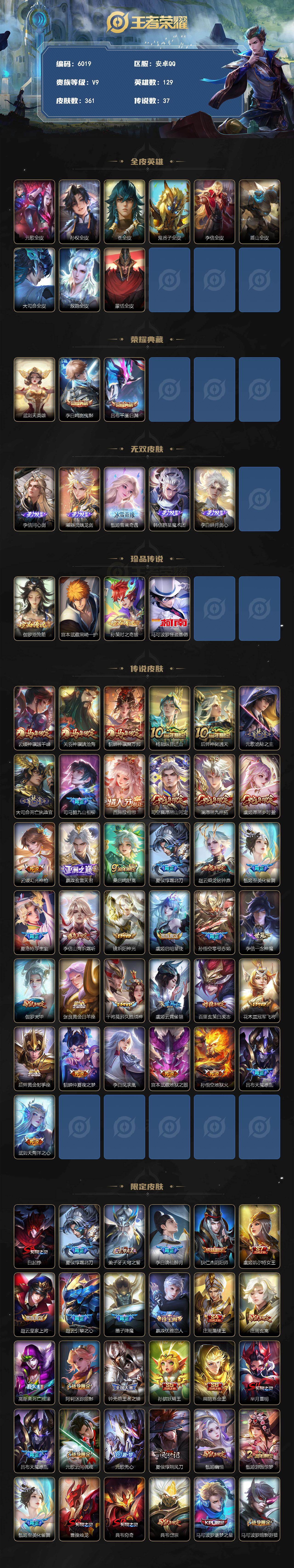 WZLX4238785王者荣耀账号详情图2