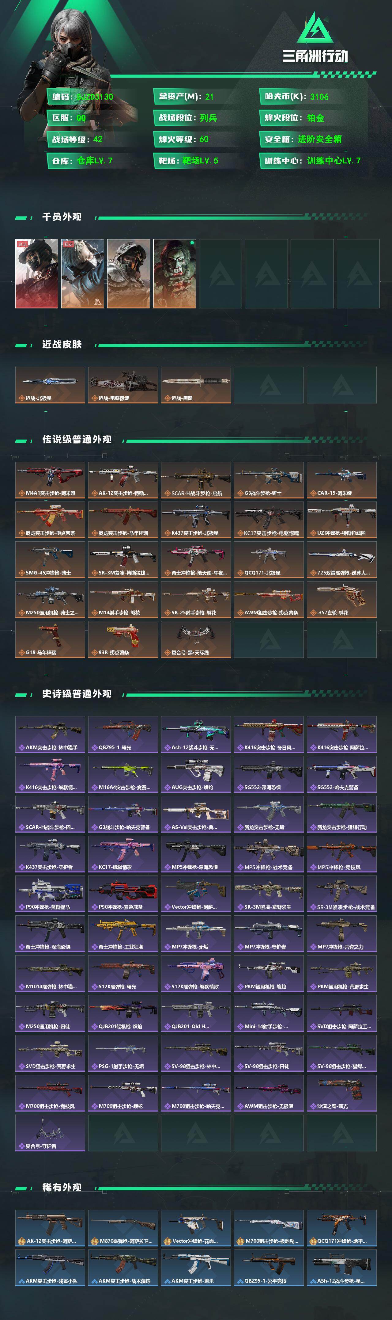 SJZEY473394三角洲行动账号详情图2