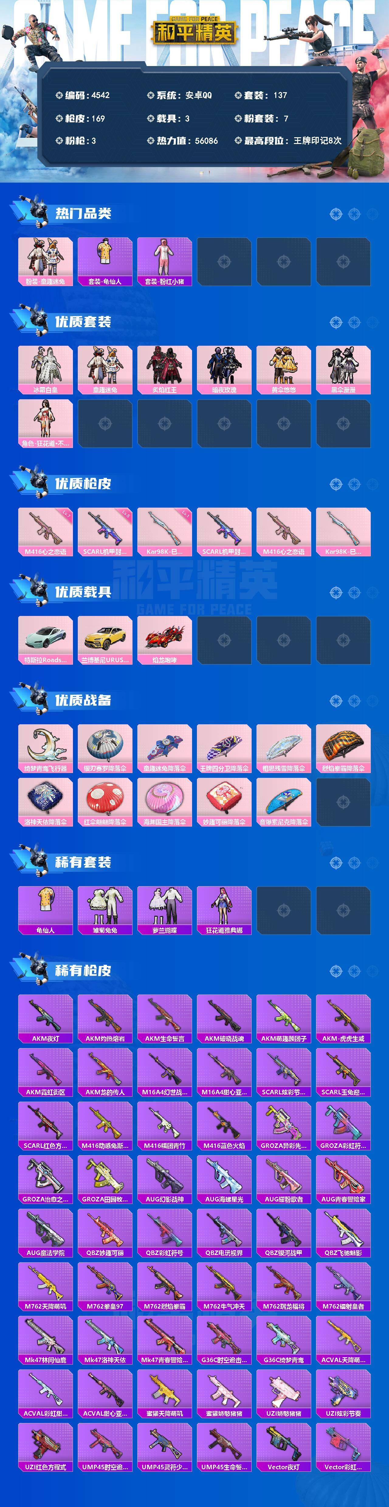 HPLX4132316和平精英账号详情图2