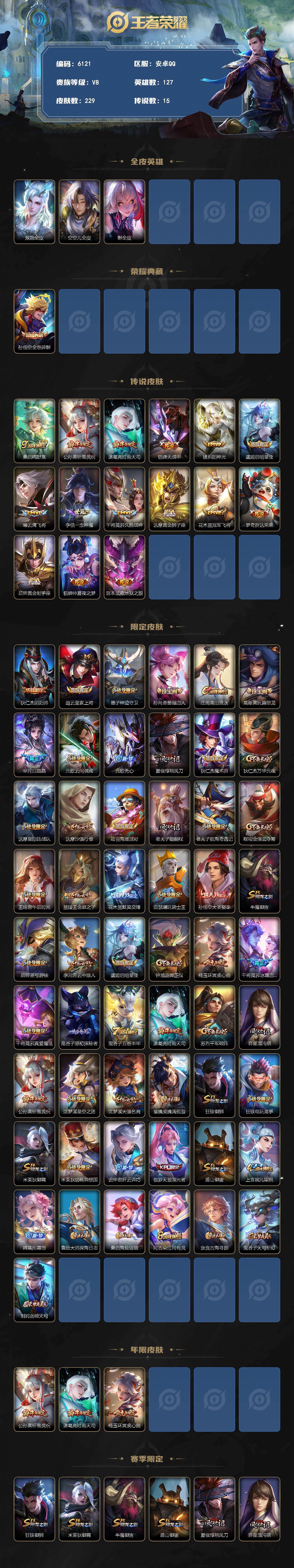 WZLX4239617王者荣耀账号详情图2