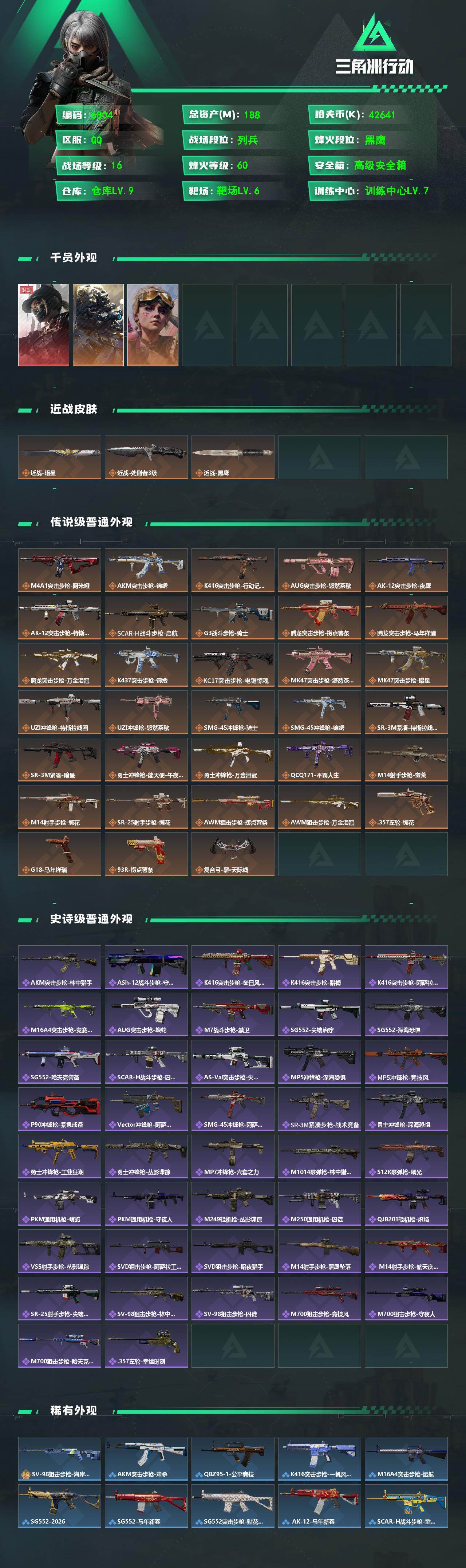 SJZCMW477063三角洲行动账号详情图2