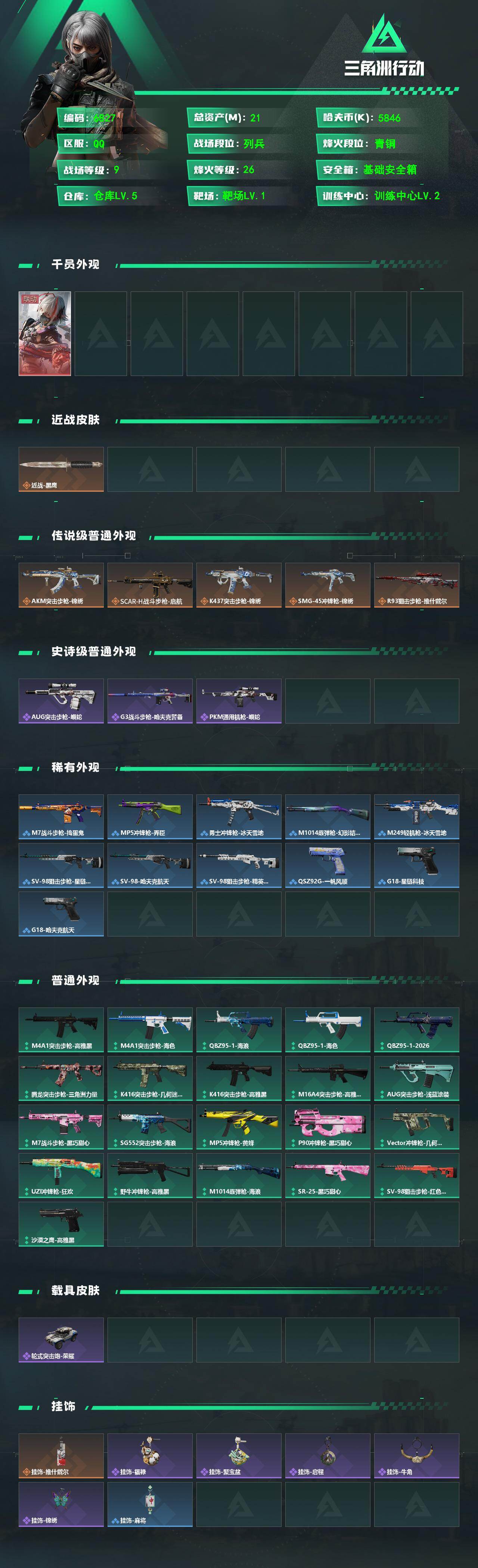 SJZCMW477795三角洲行动账号详情图2