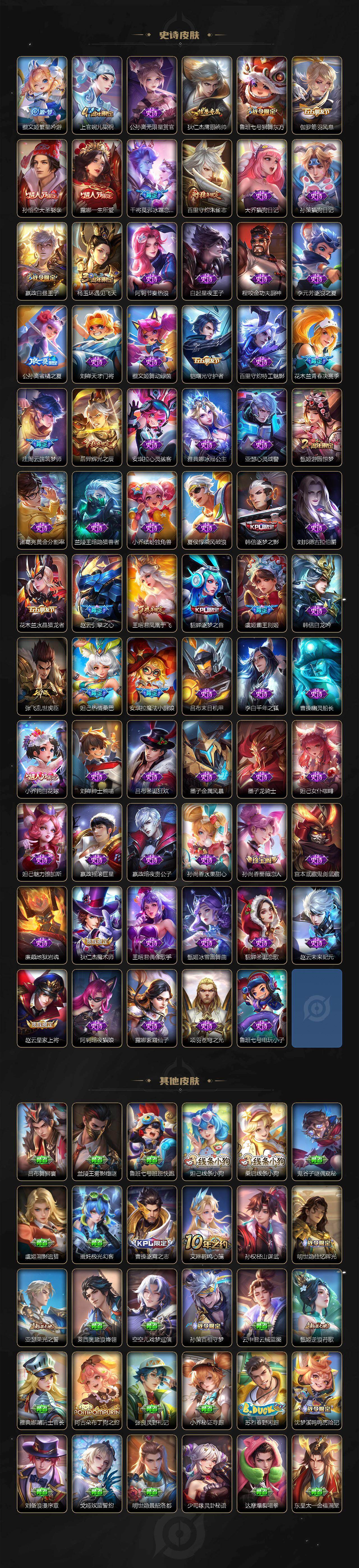 安卓Q-V10-最强王者段位-129英雄-590皮肤-8典藏皮肤-1典藏英雄-7无双-3珍品传说-88传说-201史诗
【英雄全皮】:廉颇全皮,小乔全皮,孙膑全皮,扁鹊全皮,甄姬全皮,刘邦全皮,孙权