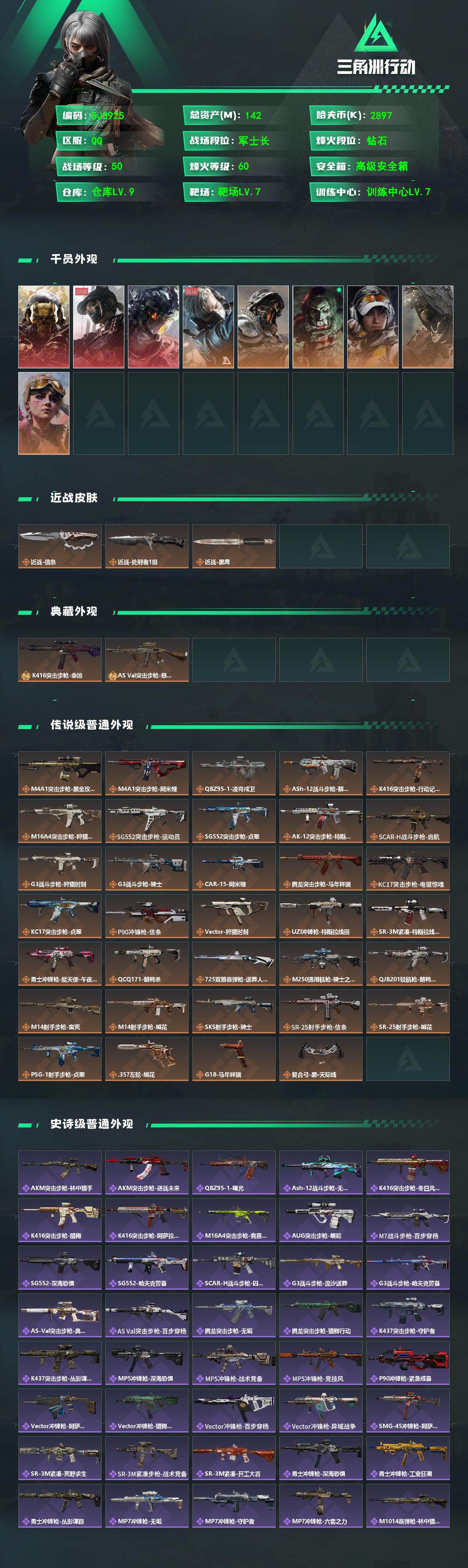 SJZQM473748三角洲行动账号详情图3