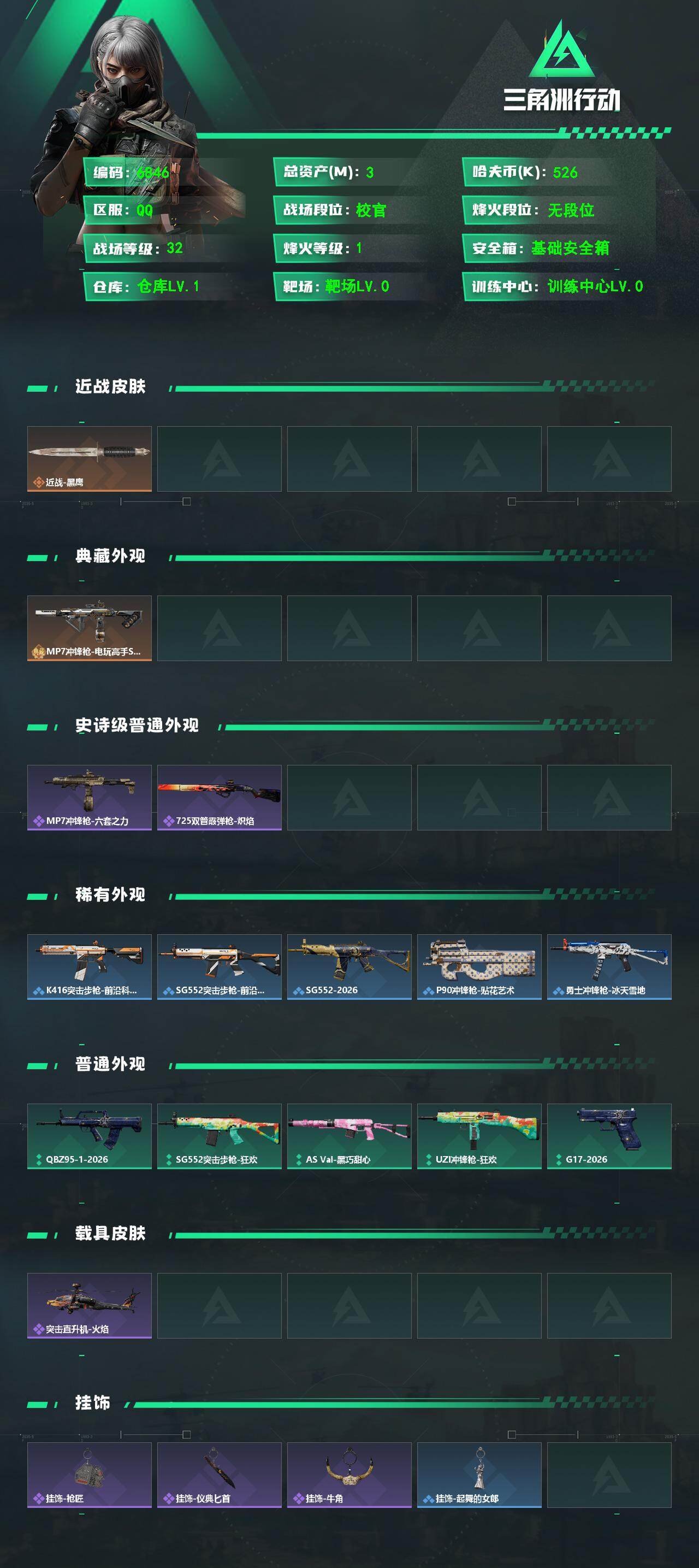 SJZCMW477120三角洲行动账号详情图2