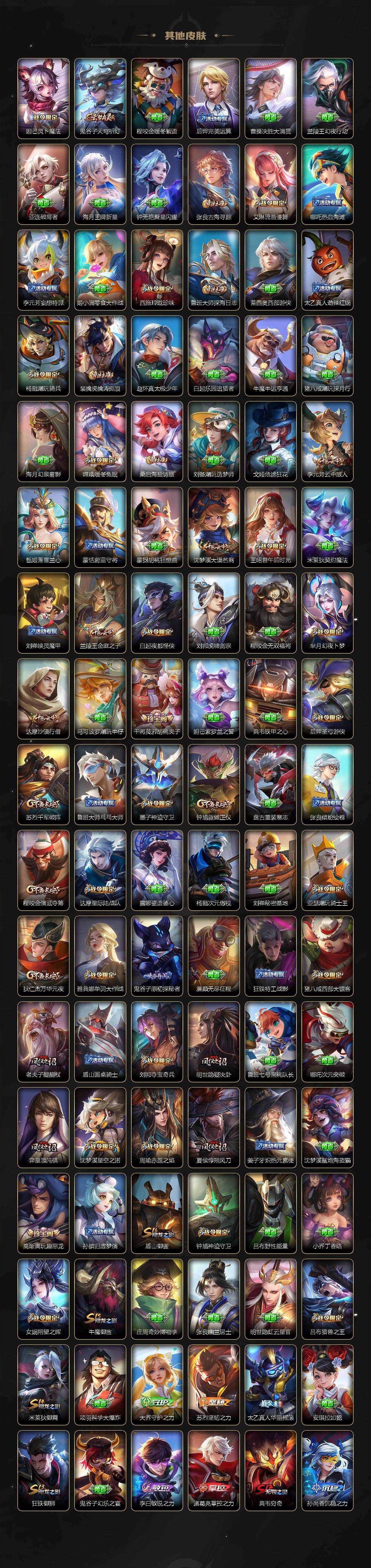 安卓Q-V11-最强王者段位-129英雄-784皮肤-20典藏皮肤-1典藏英雄-1珍品无双-14无双-10珍品传说-142传说-274史诗
【英雄全皮】:廉颇全皮,小乔全皮,赵云全皮,墨子全皮,妲己