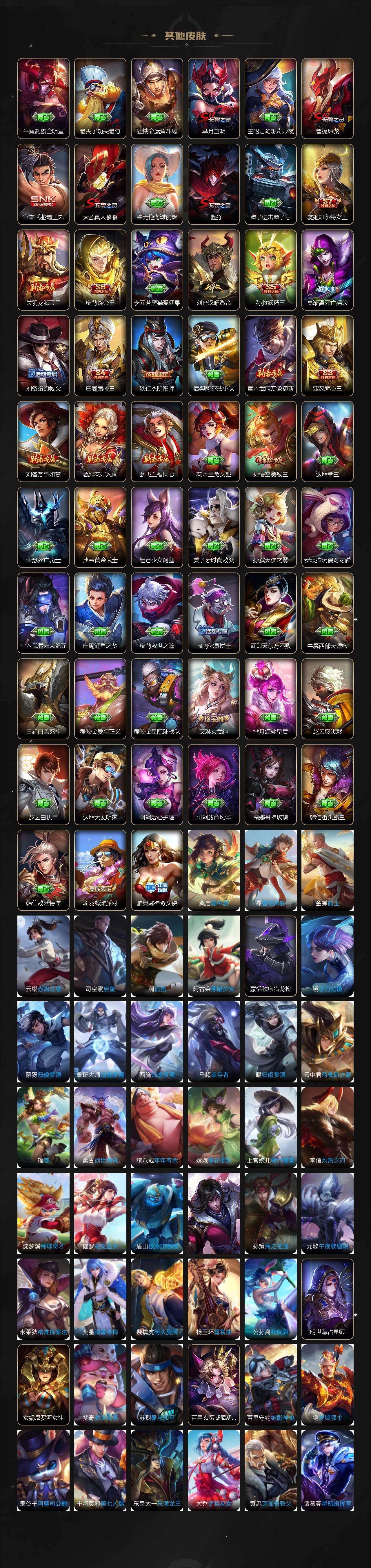 安卓Q-V11-最强王者段位-129英雄-784皮肤-20典藏皮肤-1典藏英雄-1珍品无双-14无双-10珍品传说-142传说-274史诗
【英雄全皮】:廉颇全皮,小乔全皮,赵云全皮,墨子全皮,妲己