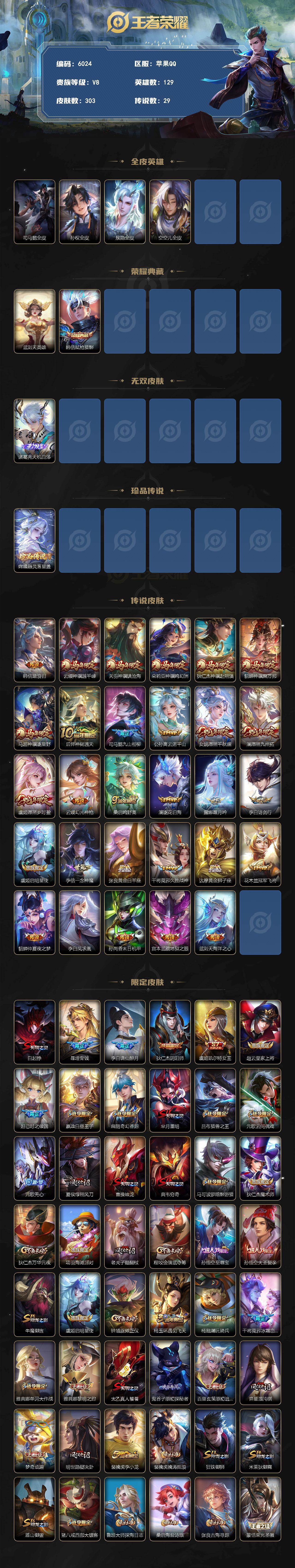 WZLX4241194王者荣耀账号详情图2