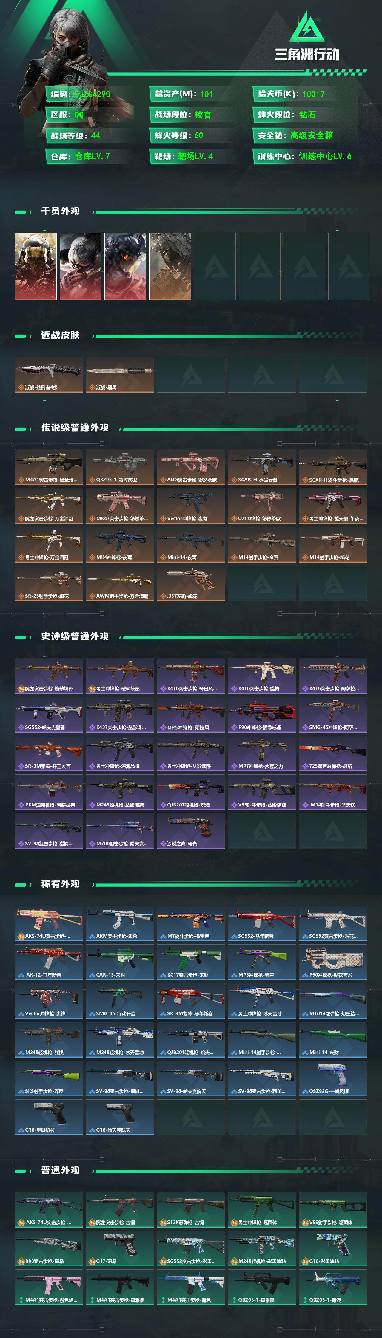 SJZQM473890三角洲行动账号详情图3