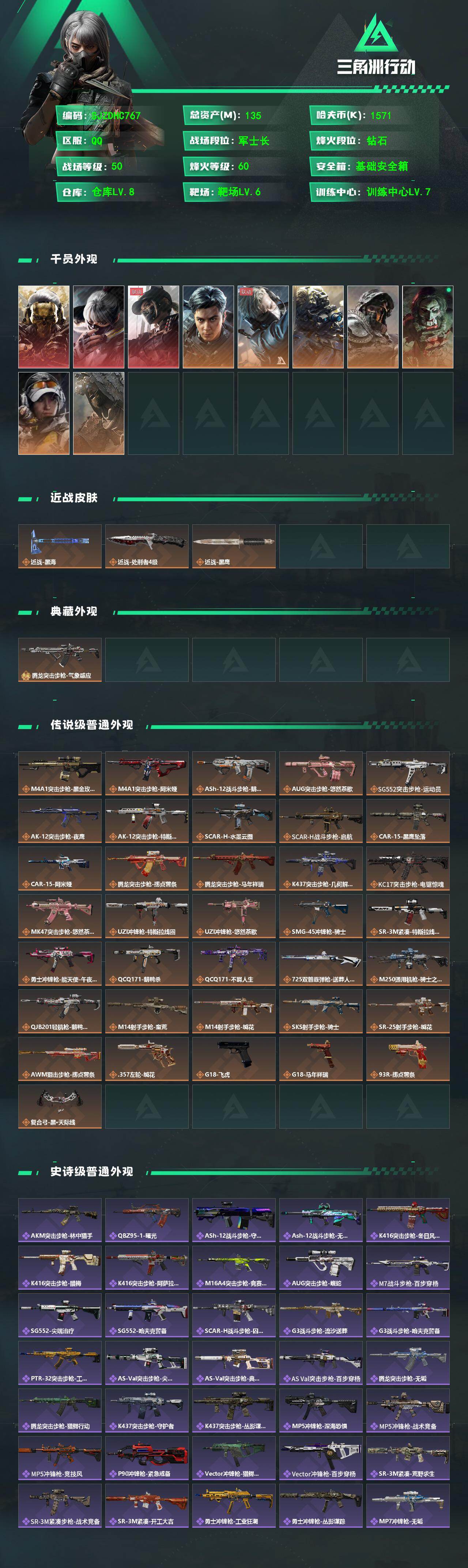 SJZQM4110153三角洲行动账号详情图3