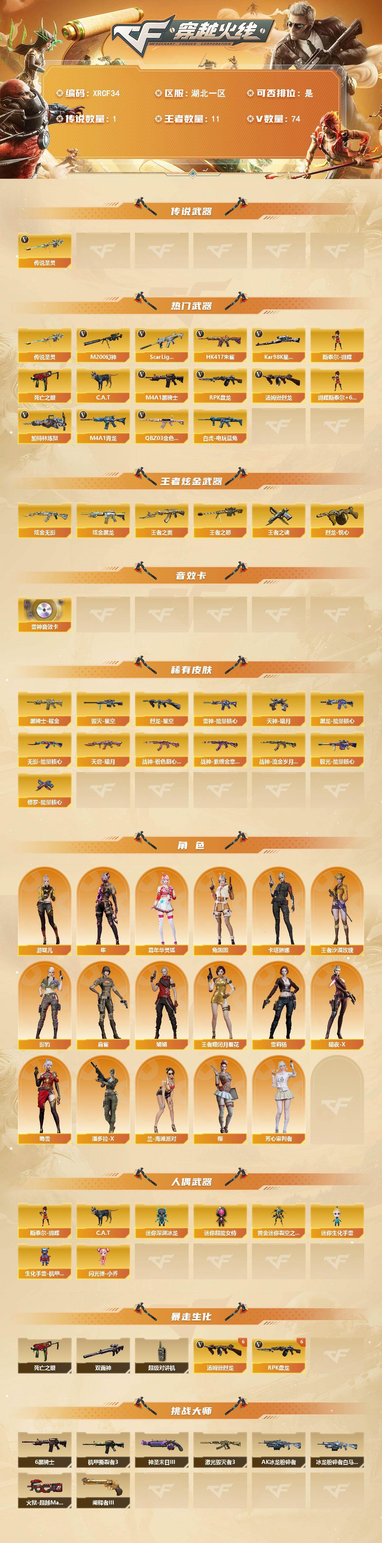 CFJM464561穿越火线账号详情图2