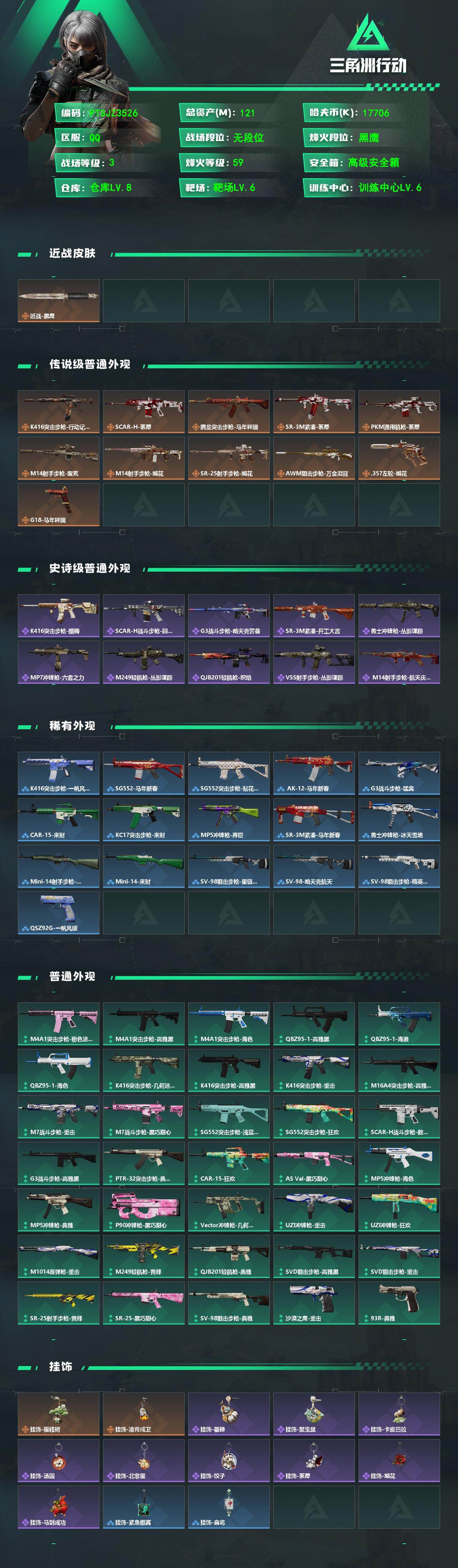 SJZQM473937三角洲行动账号详情图3