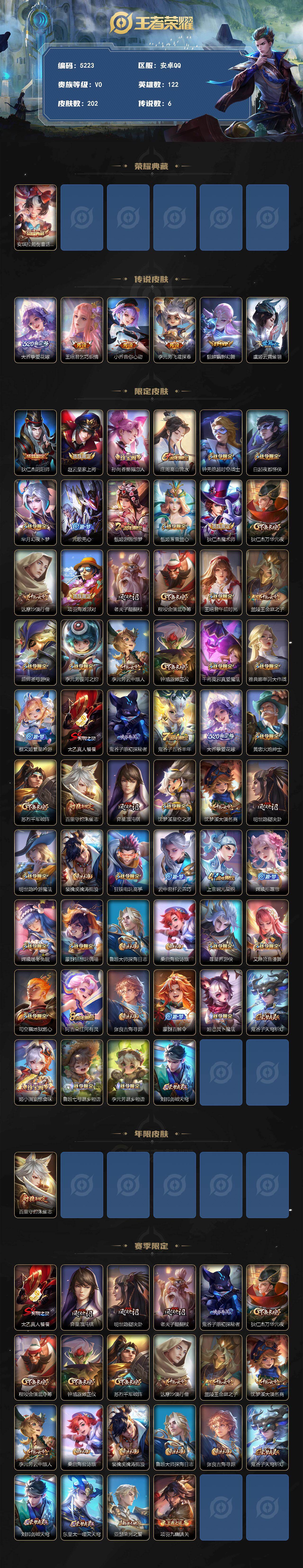 WZQM4246701王者荣耀账号详情图3