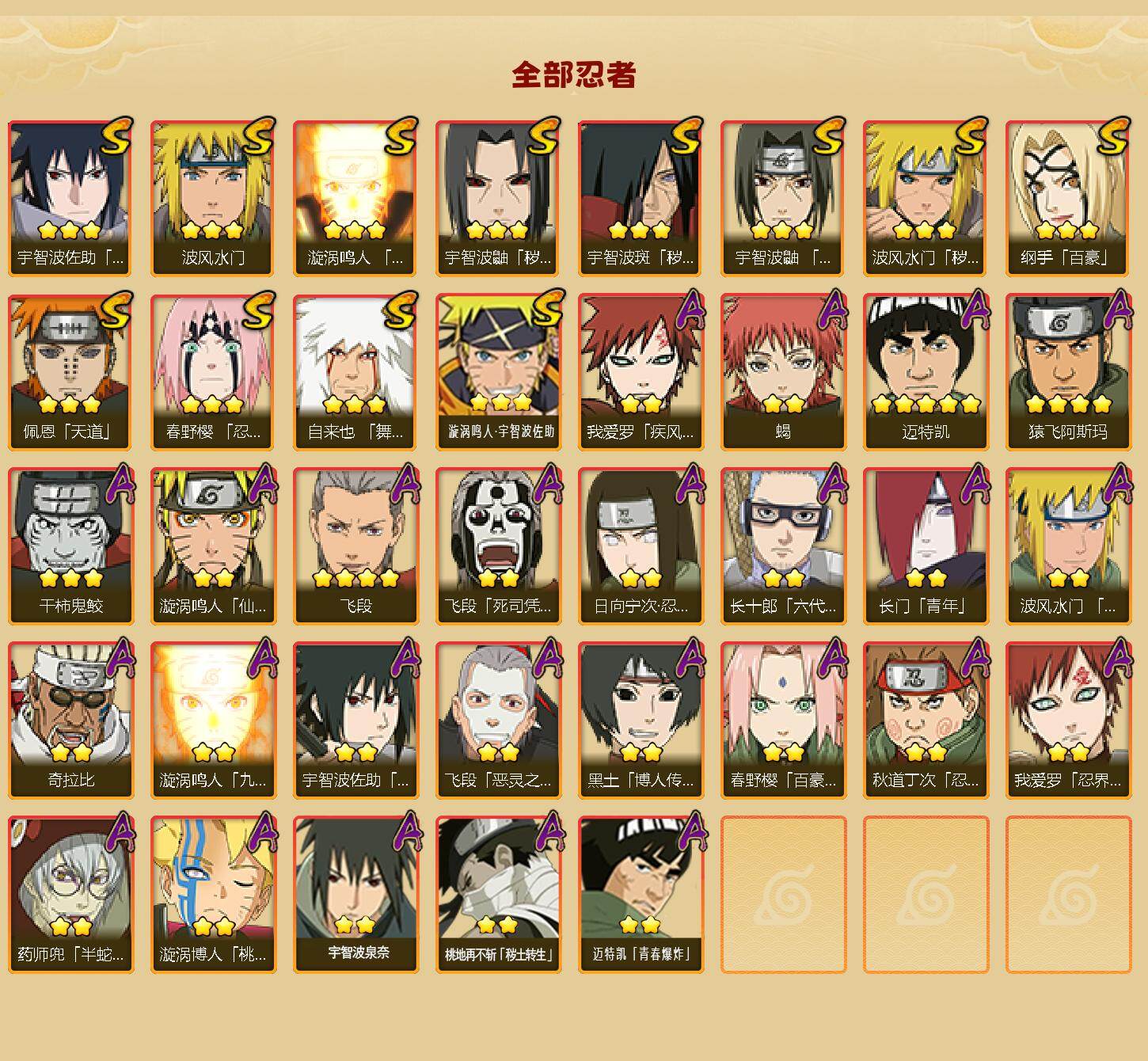 HYJM422950火影忍者账号详情图2 HYJM422950火影忍者账号详情图2