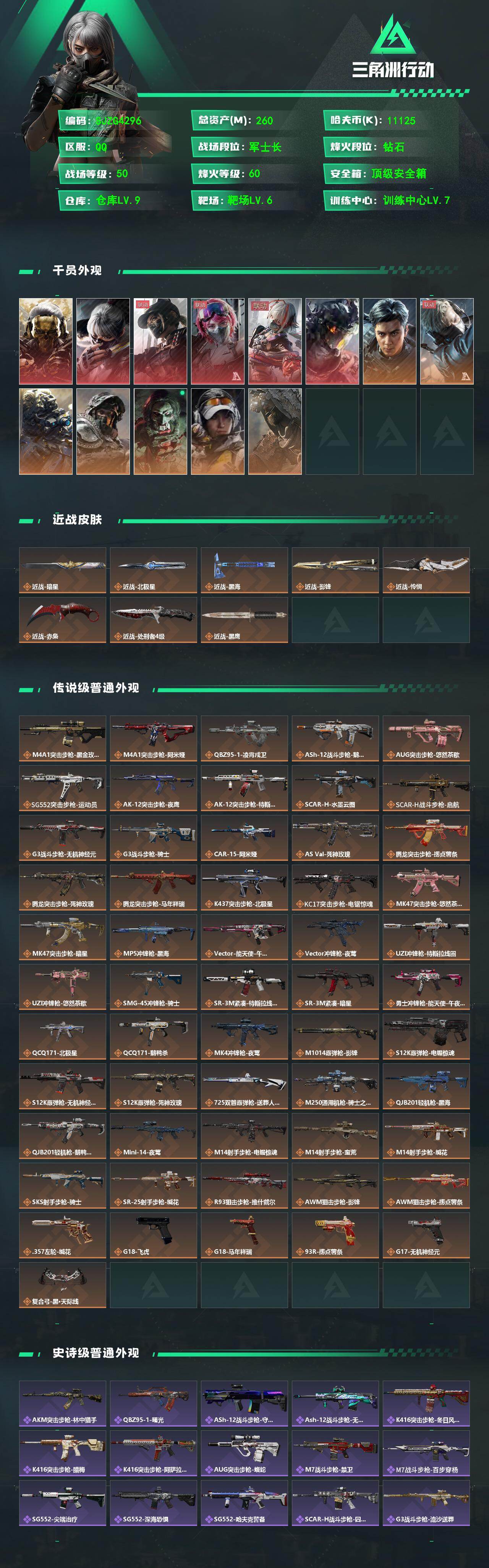 SJZQM474060三角洲行动账号详情图3