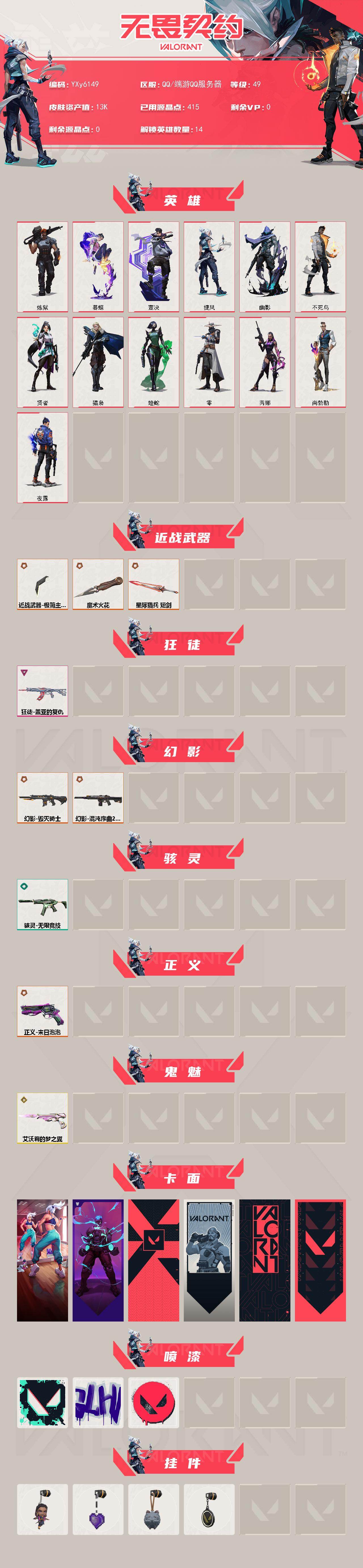 WWQLX425506无畏契约账号详情图2