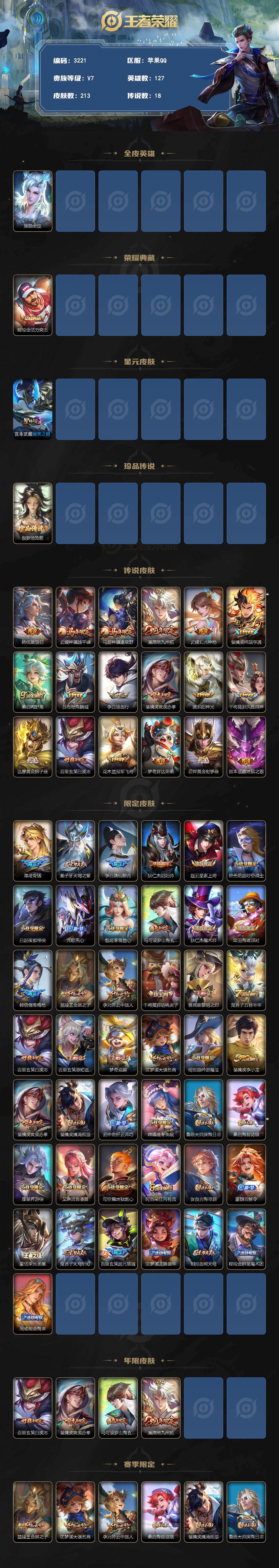 WZQM4242720王者荣耀账号详情图3