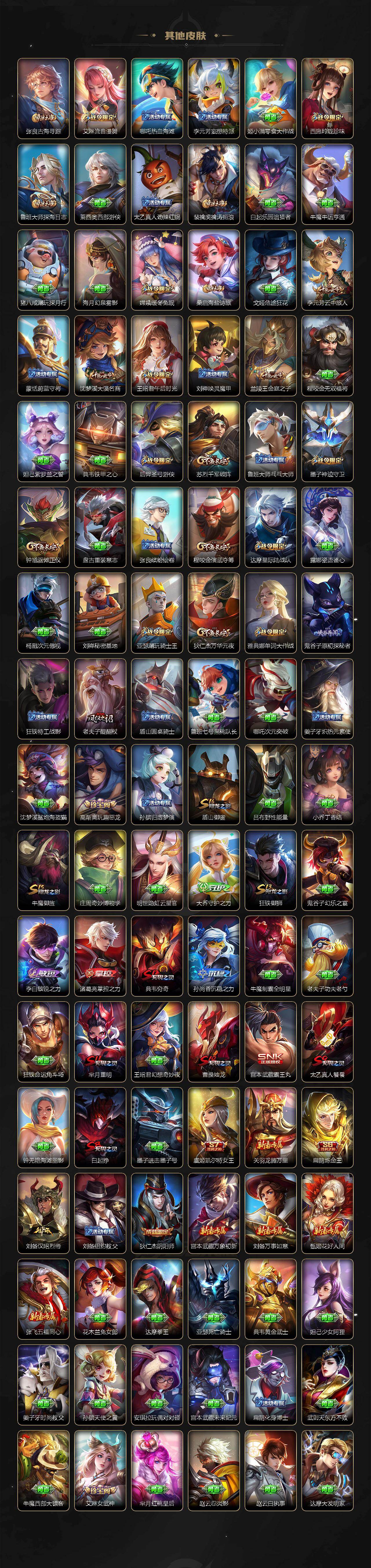 苹果Q-V9-最强王者段位-121英雄-303皮肤-3典藏皮肤-1无双-28传说-88史诗
【英雄全皮】:海诺全皮
【荣耀典藏】:孙悟空全息碎影,程咬金活力突击,虞姬神鉴启示录
【无双皮肤】:韩信群