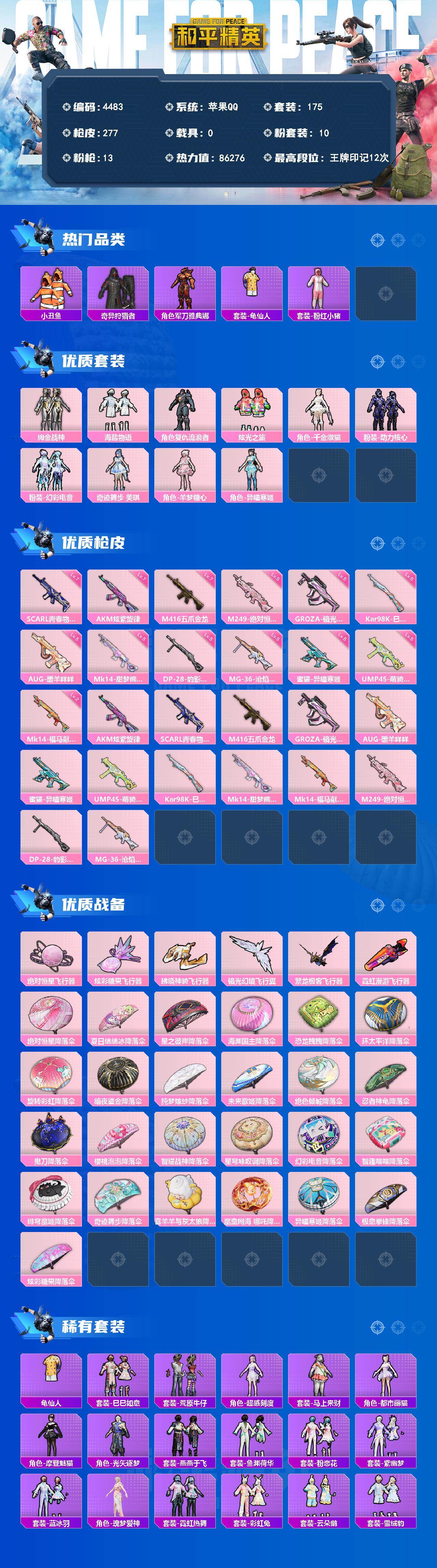 HPLX4135289和平精英账号详情图2