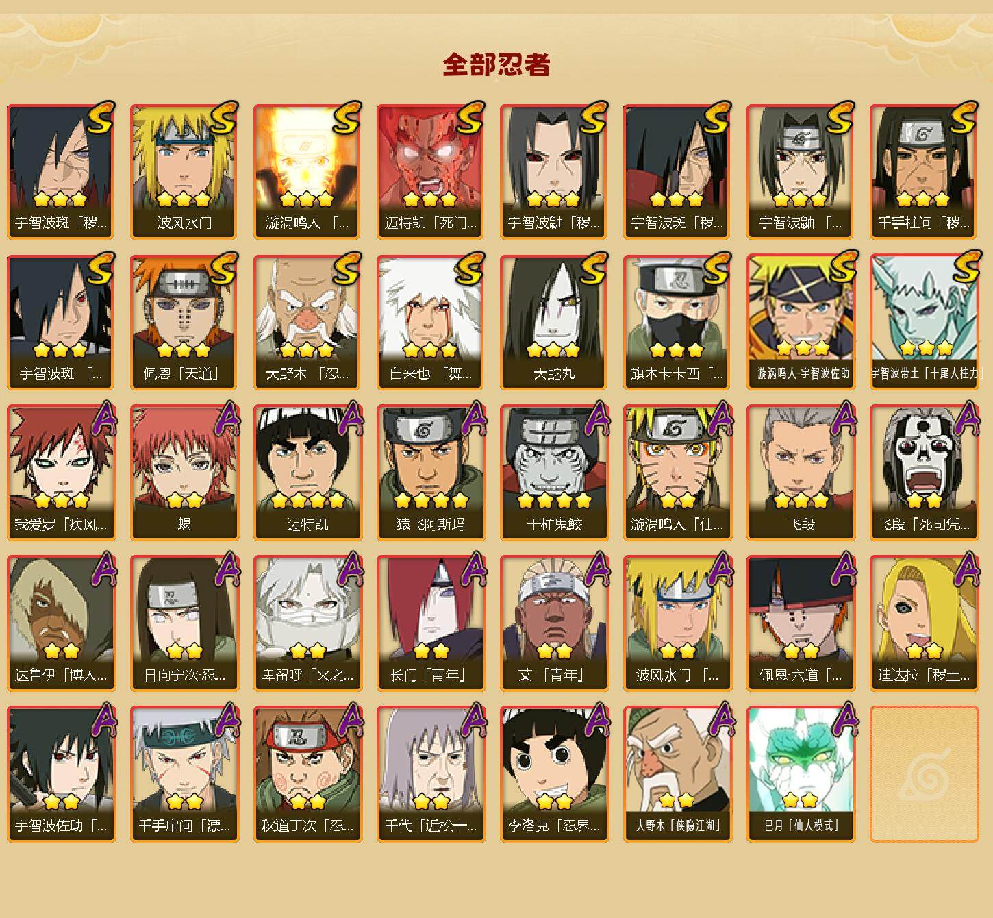 HYLX422001火影忍者账号详情图2