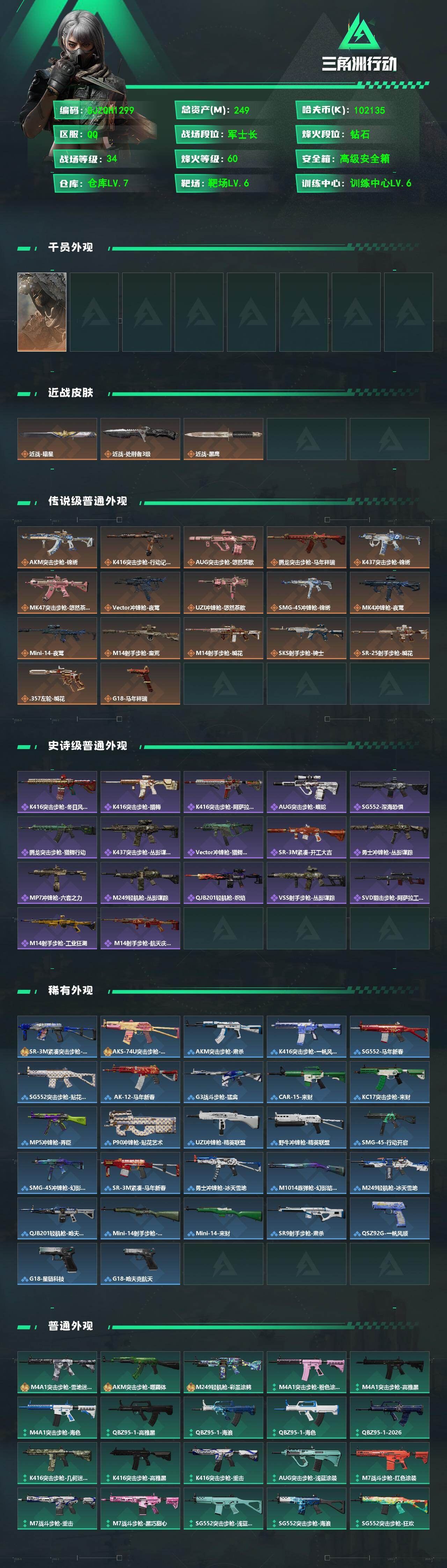 SJZQM474927三角洲行动账号详情图3