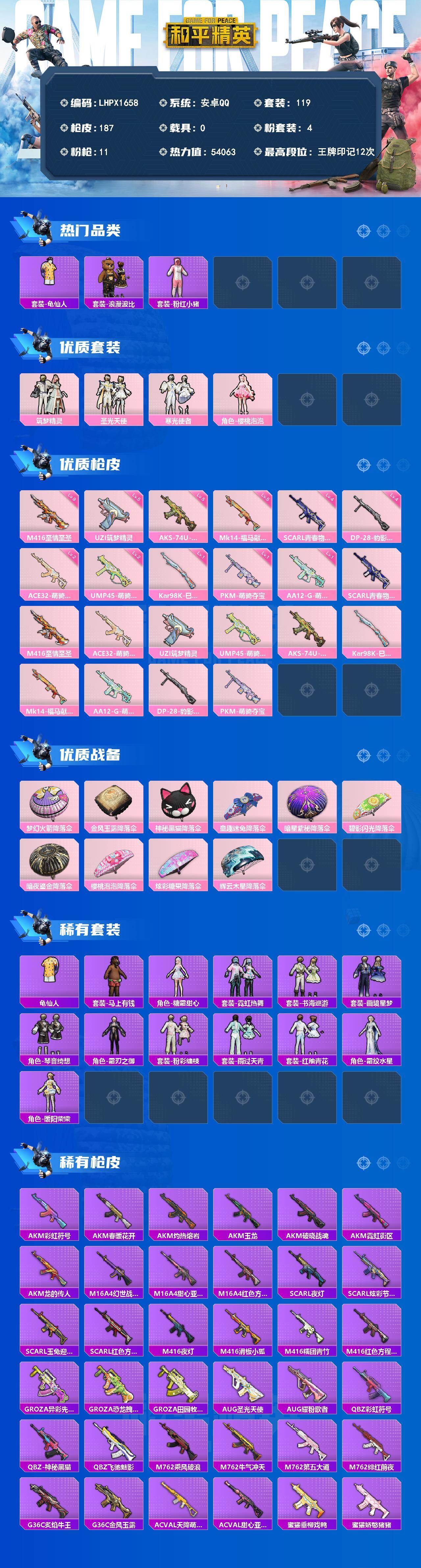 HPLE4135734和平精英账号详情图2