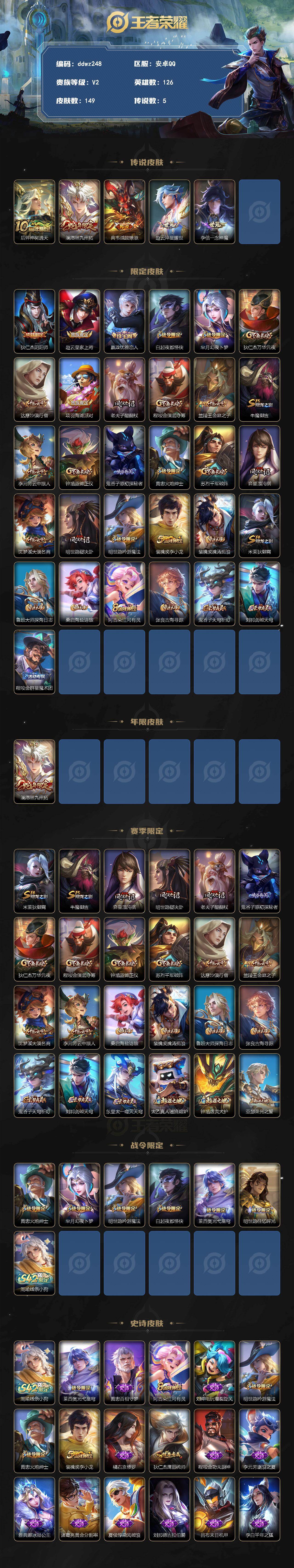 WZCMW4299548王者荣耀账号详情图2